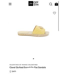 Mario Valentino Clavel Espadrille Slide Sandal